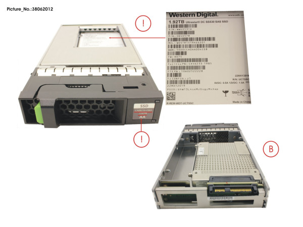 DX S3/S4 SED SSD 3.5" 1.92TB DWPD1 12G