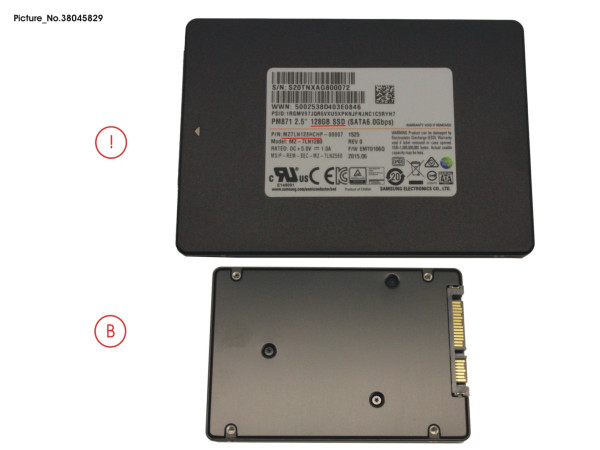 SSD S3 128GB 2.5 SATA (7MM) (OPAL)