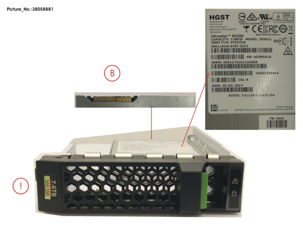 SSD SAS 12G 7.68TB READ-INT. 3.5' H-P EP