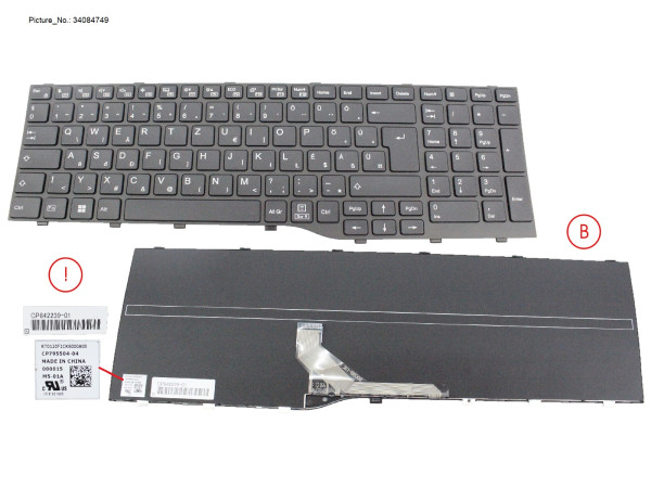 KEYBOARD BLACK HUNGARY WIN11 (NEW_FN)