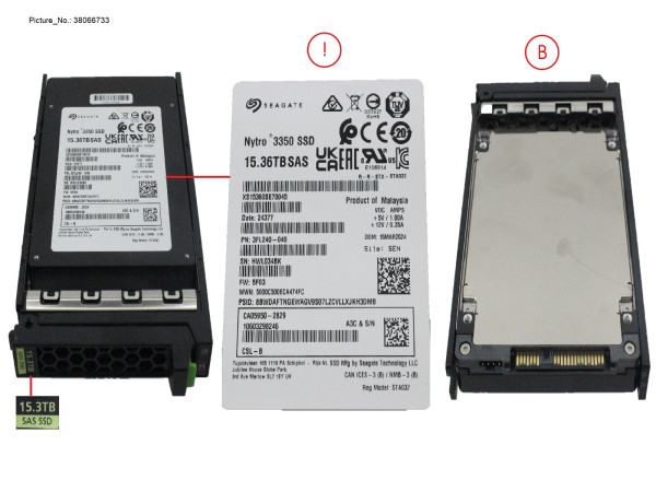 SSD SAS 12G RI 15.36TB IN SFF SLIM