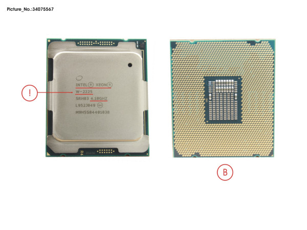 CPU XEON W-2225 4C 4.1GHZ 105W