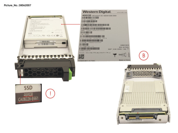 DX S3/S4 SSD SAS 2.5" 400GB DWPD3 12G