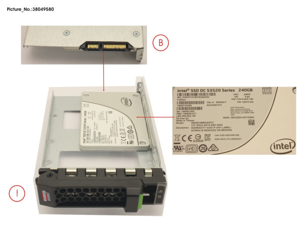 SSD SATA 6G 240GB READ-INT. 3.5' H-P EP