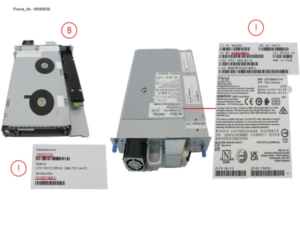 LTO-7 HH FC 8GB TAPE DRIVE