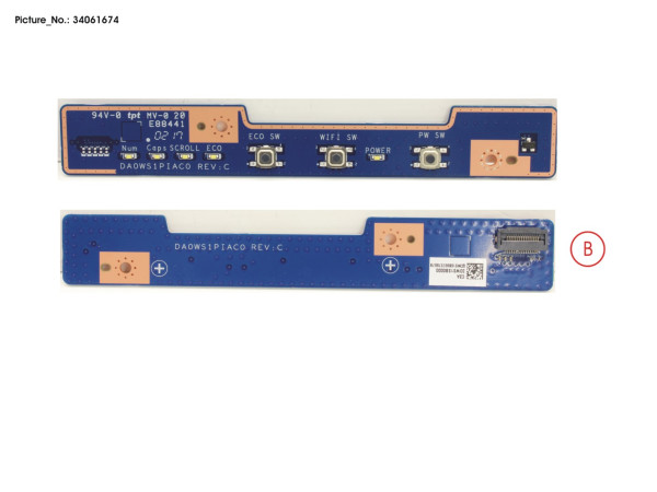 SUB BOARD, POWER SWITCH