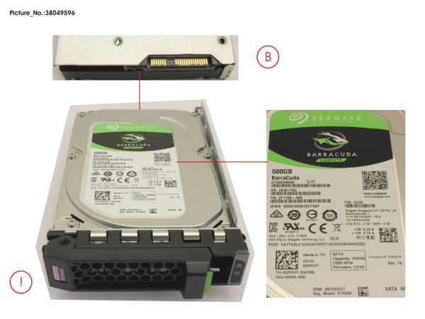 HD SATA 6G 500GB 7.2K HOT PL 3.5' ECO