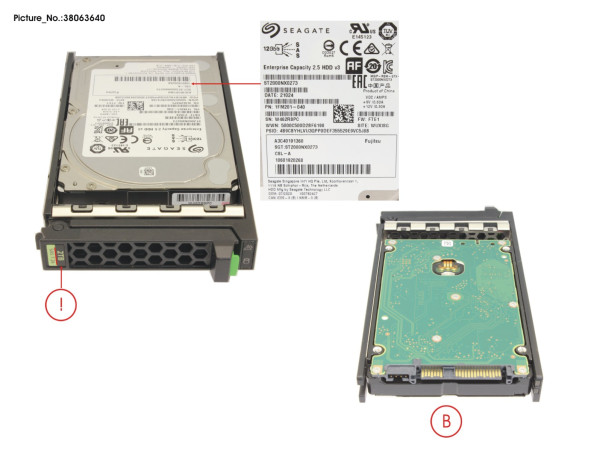 HD SAS 12G 2TB 7K2 512E HOT PL SFF BC