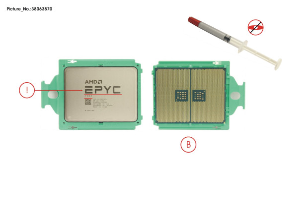 CPU AMD EYPC 7502 2.5GHZ 32CORE 180W (2P