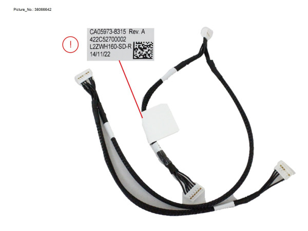 I2C SIGNAL CABLE (MB TO RHSBP) Y CABLE