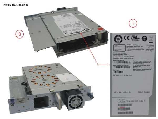 ET LT S2 DRIVE FC LTO-4 HH ROHS SPARES