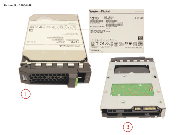 HD SATA 6G 12TB 7.2K 512E HOT PL 3.5" BC