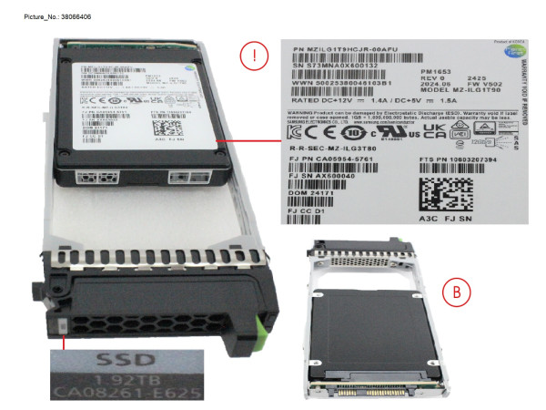 DX/AF SSD SAS 2.5" 1.92TB 12G