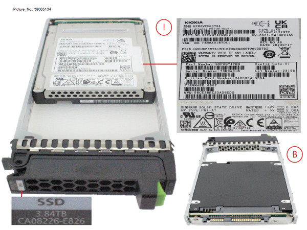 DX/AF FIPS SSD SAS 2.5" 3.84TB 12G