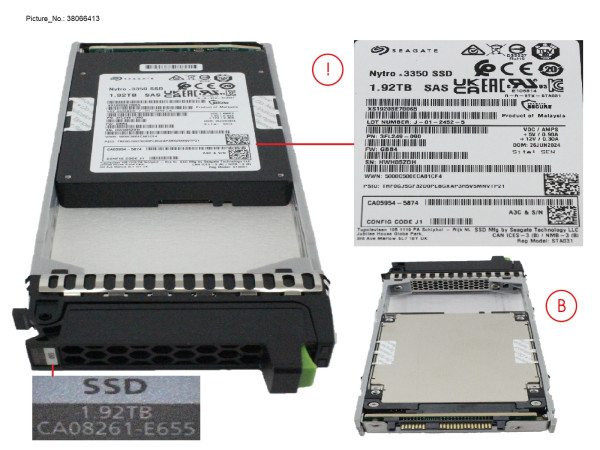 DX/AF FIPS SSD SAS 2.5" 1.92TB 12G