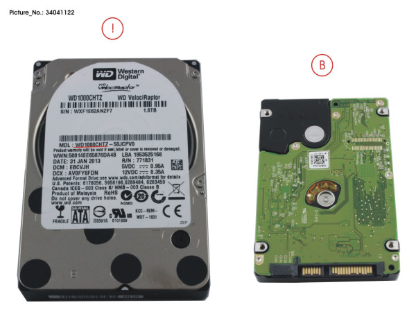 HDD 1TB SATA S3 10K 2.5' 4K-AF