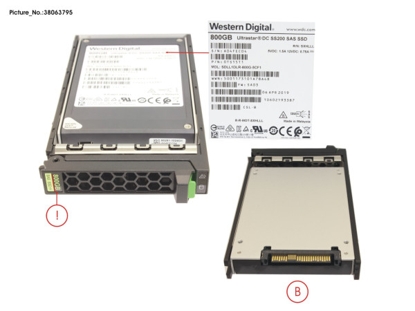 SSD SAS 12G 800GB MU 2.5" HOT PL EP