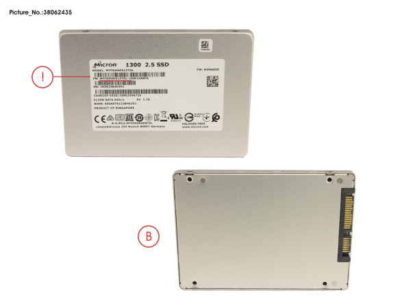 SSD S3 512GB 2.5 SATA (7MM)