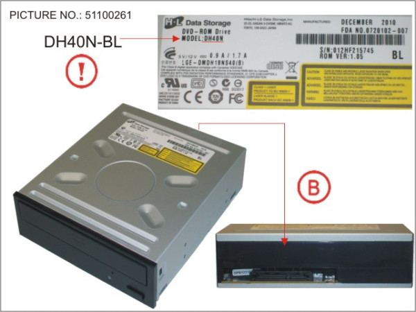 SATA DVD-ROM BL