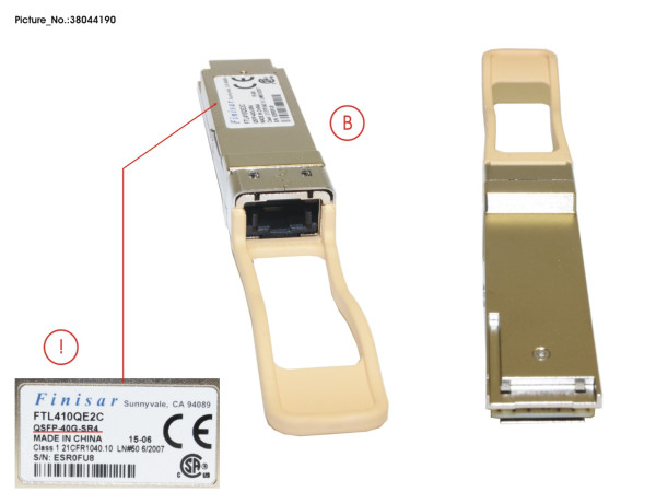 QSFP+ MODULE MULTI MODE FIBER 40GBE MPO