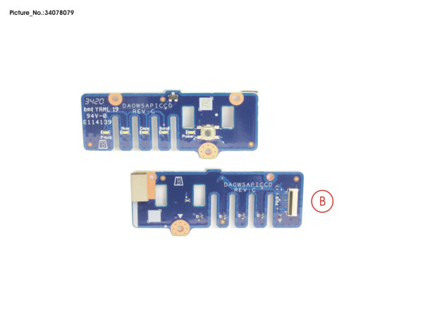 SUB BOARD, POWER SWITCH