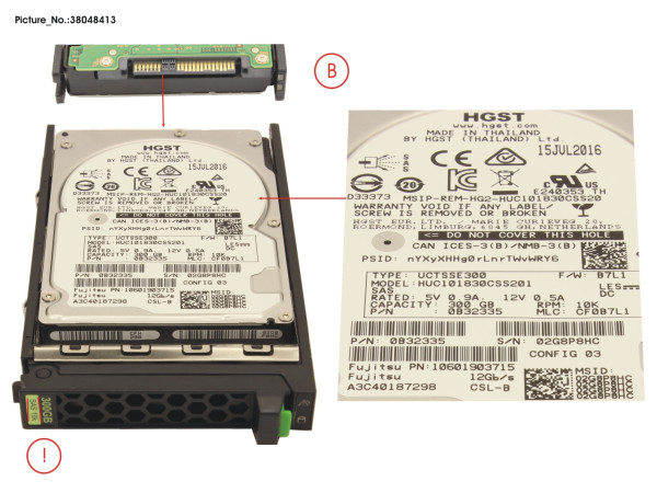 HD SAS 12G 300GB 10K 512N SED H-PL 2.5'