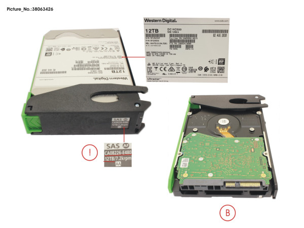 DX S4 HD-DE SED DRIVE 3.5" 12TB 7.2K