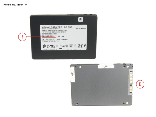 SSD SATA 6G RI 480GB