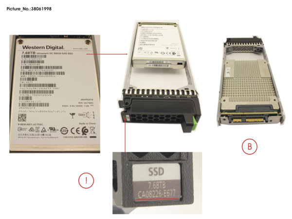 DX S4 SED SSD 2.5" 7.68TB DWPD1 12G