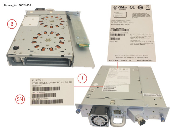 ET LT S2 DRIVE FC LTO-5 HH ROHS SPARES