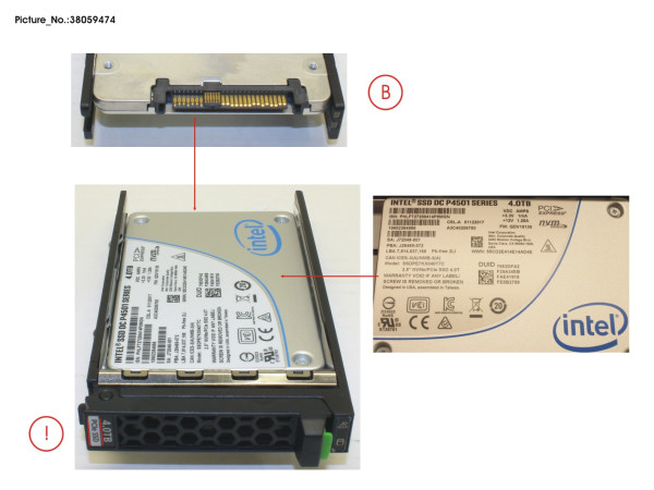 SSD PCIE3 4TB READ-INT. 2.5' H-P LP
