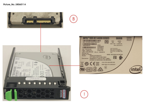 SSD SATA6G 960GB MIXED-USE 2.5' HP S4600