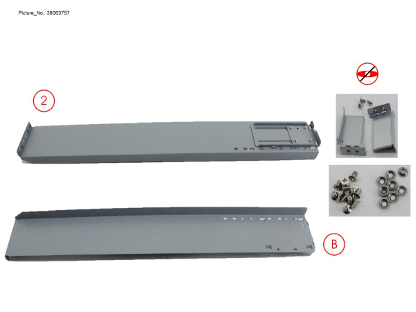 DX S4 HE SPARE CE RAIL-KIT