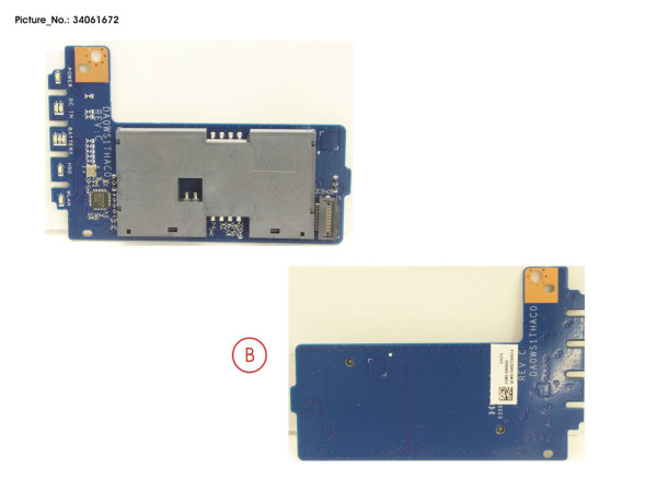 SUB BOARD, SMARTCARD/LED