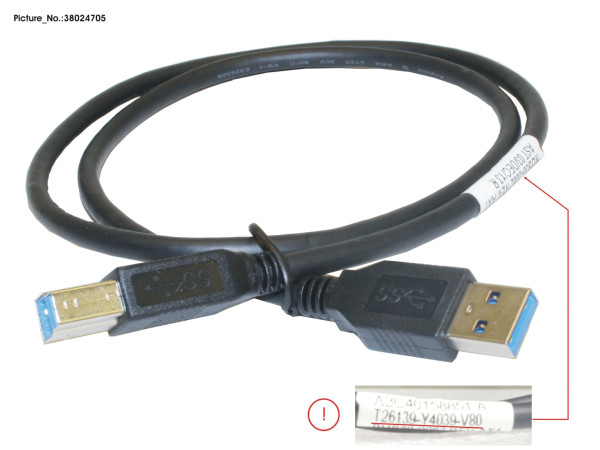 CBL USB 3.0 A-B 0,8M