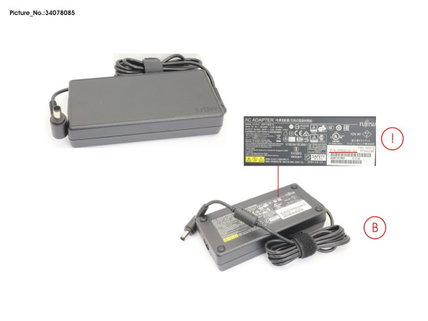 AC-ADAPTER 170W TBT3/TBT4 PORTREPLICATOR