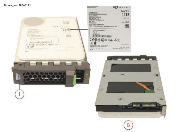 HD SATA 6G 14TB 7.2K 512E HOT PL 3.5" BC