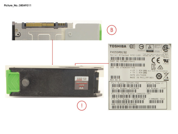 DX HD-DE SPARE SSD 1.92TB