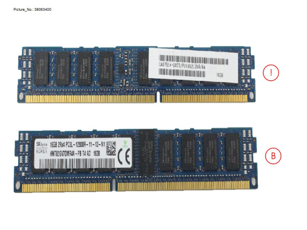 DX1/200 S3/S4 CACHEMEM 16GB 1X DIMM