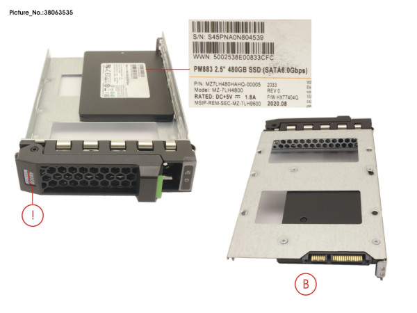 SSD SATA 6G RI 480GB IN LFF SLIM