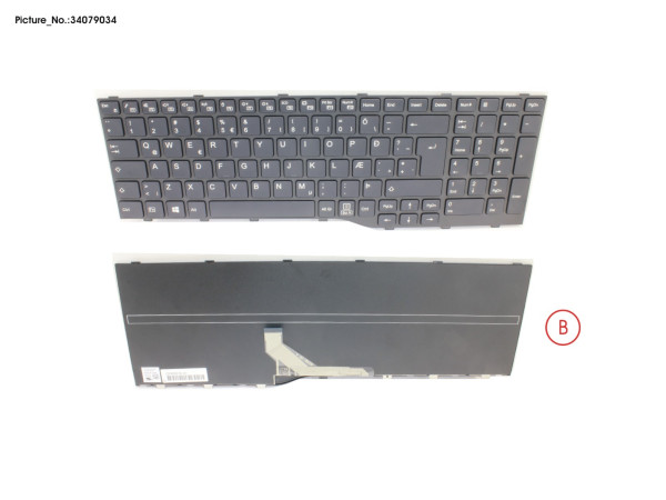 KEYBOARD BLACK ICELAND WIN10