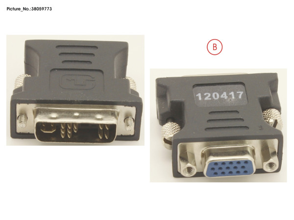 DVI TO VGA ADAPTER 44 MM