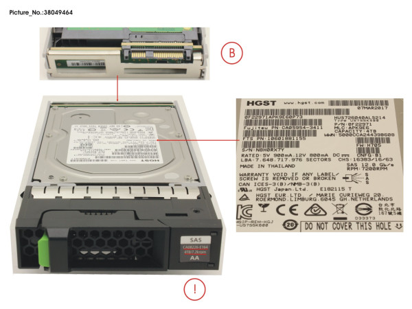 DX S4 HD DRIVE 3.5' 4TB 7.2K