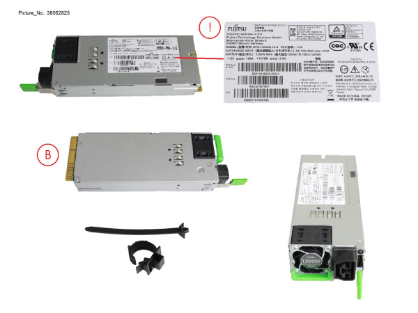 MODULAR PSU DC 380V 1300W PLATINUM HP