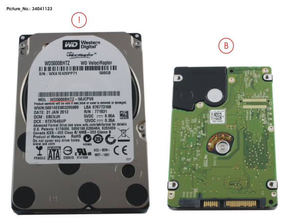 HDD 500GB SATA S3 10K 2.5' 4K-AF