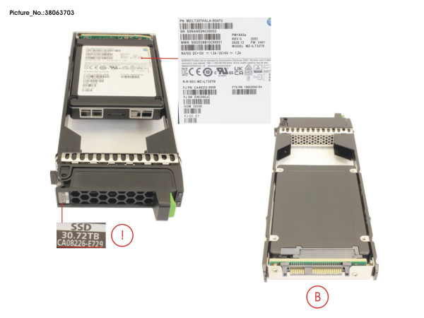 DX SSD SAS 2.5 30.72TB 12G