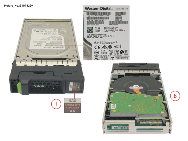 DX S3/S4 HD DRIVE 3.5" 4TB 7.2K