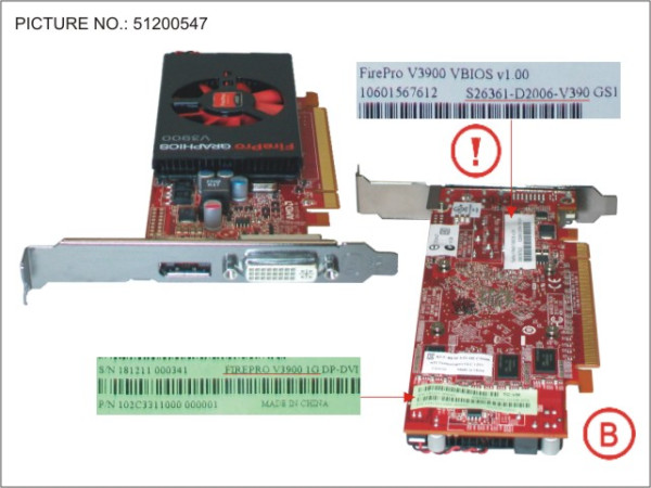 VGA ATI FIREPRO V3900 1GB PCI-E X16