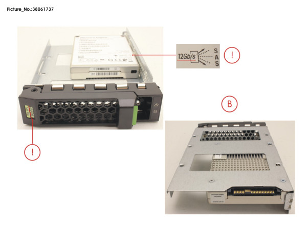 SSD SAS 12G 800GB MIXED-USE 3.5' H-P EP