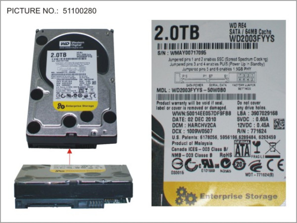 HDD 2TB BC-SATA 7.2K 3.5'